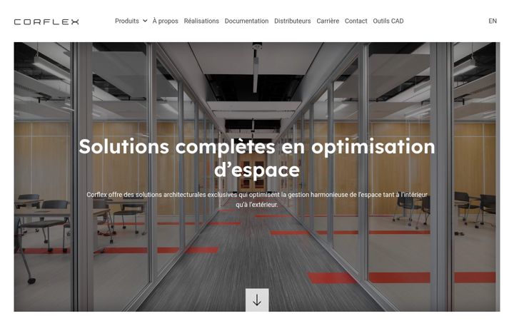 Screenshot di corflex.ca
