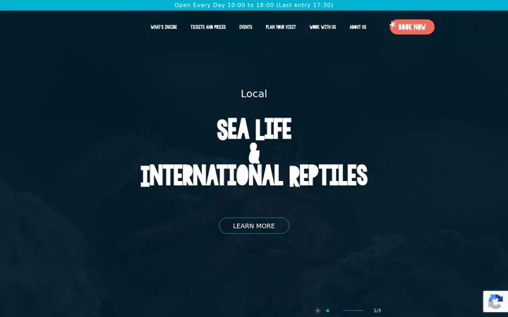 Screenshot of corfuaquarium.com
