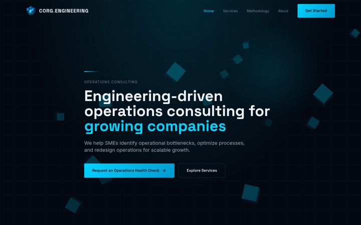 Screenshot of corg.ro