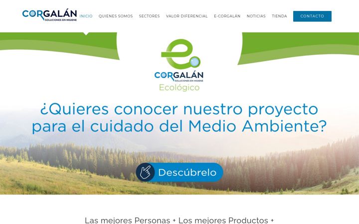 Screenshot of corgalan.com