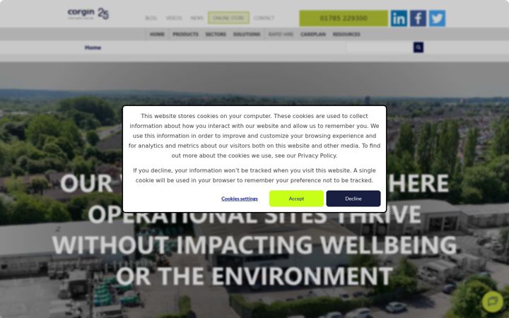 Screenshot of corgin.co.uk