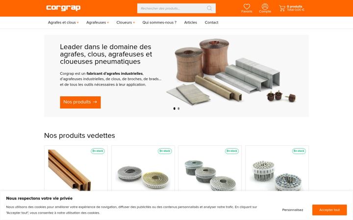 Screenshot of corgrap.fr