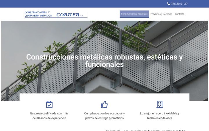 Screenshot of corher.es