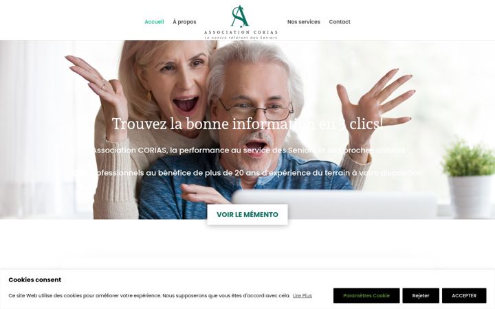 Screenshot of corias.ch