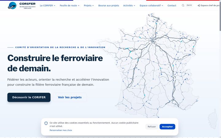Screenshot di corifer.fr