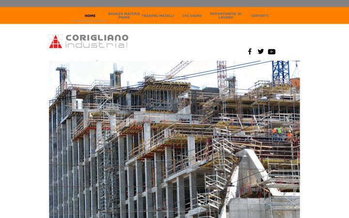 Screenshot of coriglianoindustrial.it