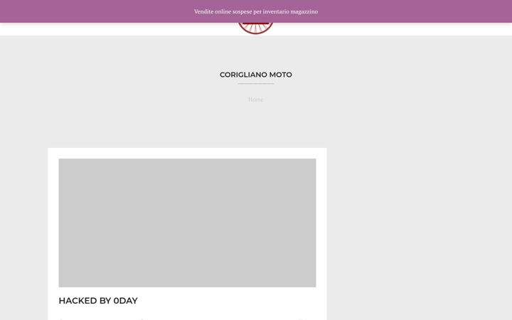 Screenshot of coriglianomoto.it