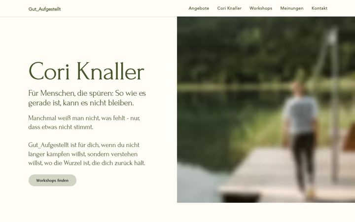Screenshot of coriknaller.at