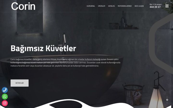 Screenshot of corin.com.tr