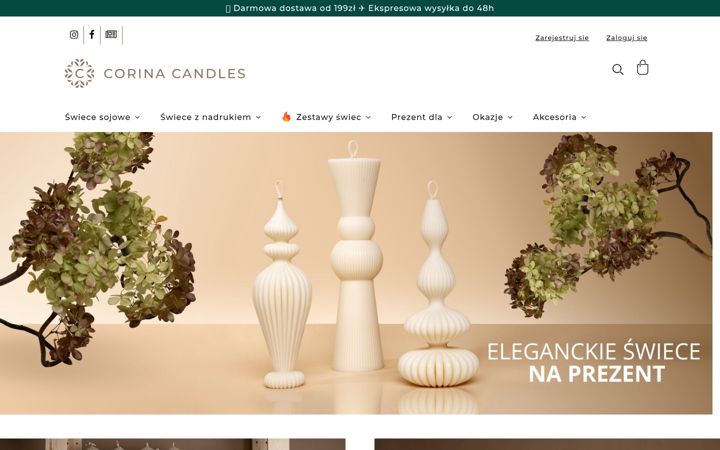 Screenshot of corina.pl