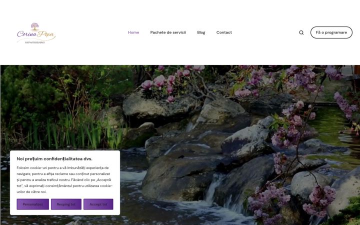 Screenshot of corinapopatherapist.ro