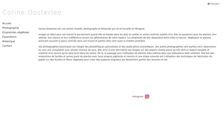 Screenshot of corineoosterlee.com