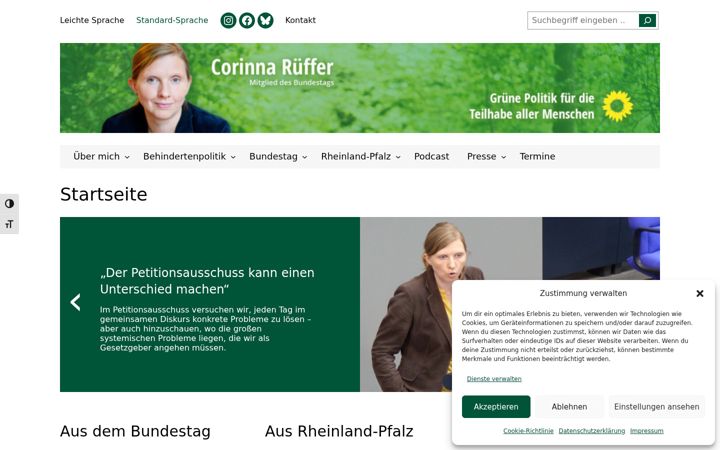 Screenshot of corinna-rueffer.de