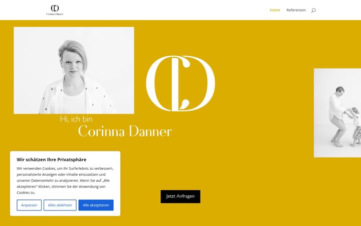 Screenshot of corinnadanner.de