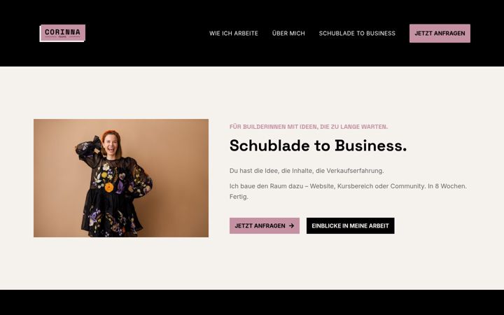 Screenshot of corinnaproppe.de