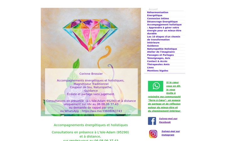 Screenshot di corinne-brossier-magnetiseur-guerisseur.fr