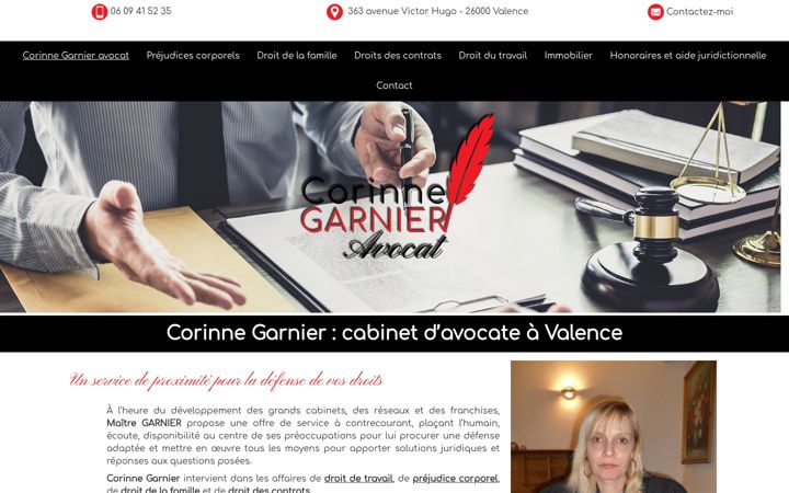 Screenshot di corinne-garnier-avocat.fr