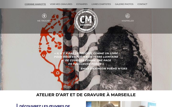 Screenshot di corinne-mariotte-gravure.fr