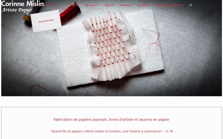 Screenshot di corinne-mislin.fr
