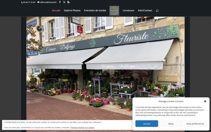 Screenshot of corinnedelforge.fr