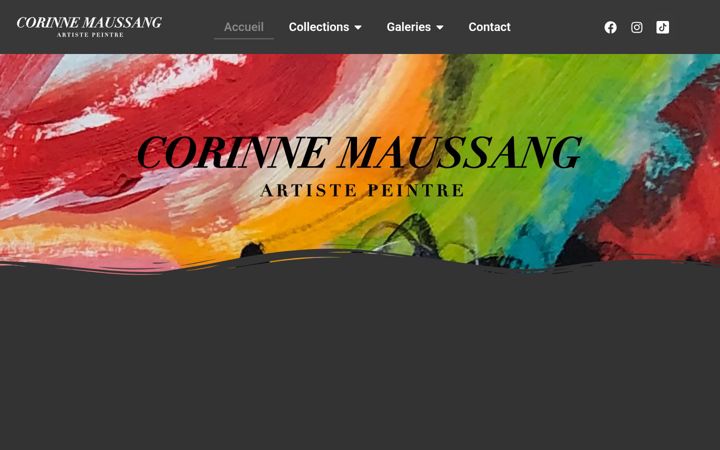 Screenshot of corinnemaussang.fr