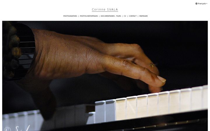 Screenshot of corinnesvala.com