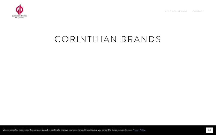 Screenshot of corinthianbrands.com