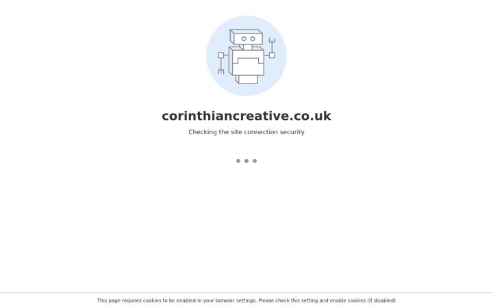 Screenshot of corinthiancreative.co.uk