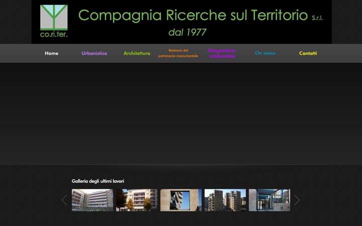 Screenshot of coritersrl.com