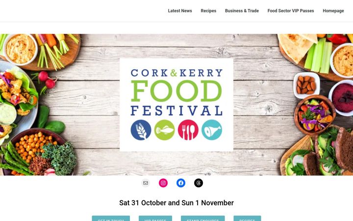 Screenshot of corkandkerryfoodmarket.com