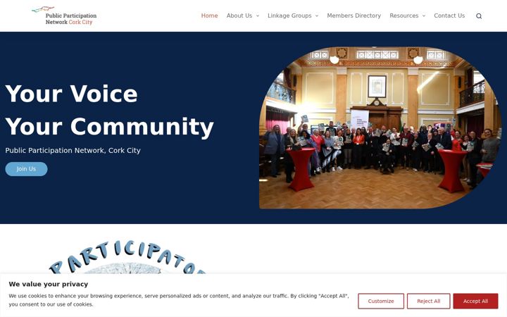 Screenshot ta' corkcityppn.ie