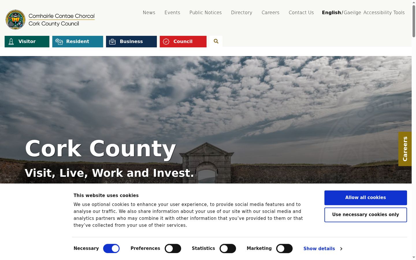 Képernyőkép a bármilyen interakció előtt megjelenő hozzájárulási bannerről