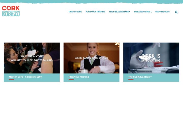 Screenshot of corkconventionbureau.com