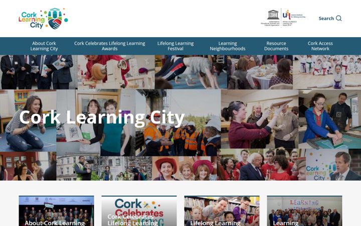 Screenshot of corklearningcity.ie