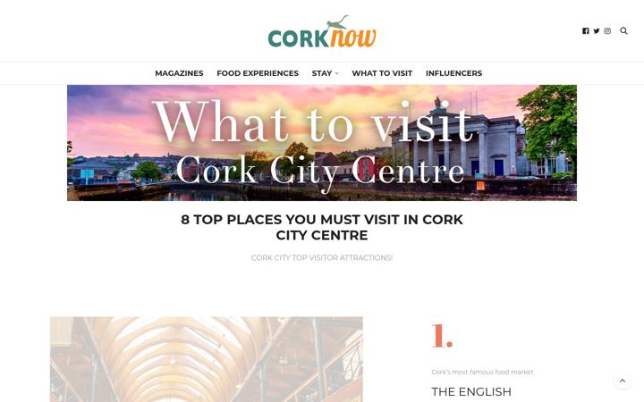 Screenshot ta' corknow.ie