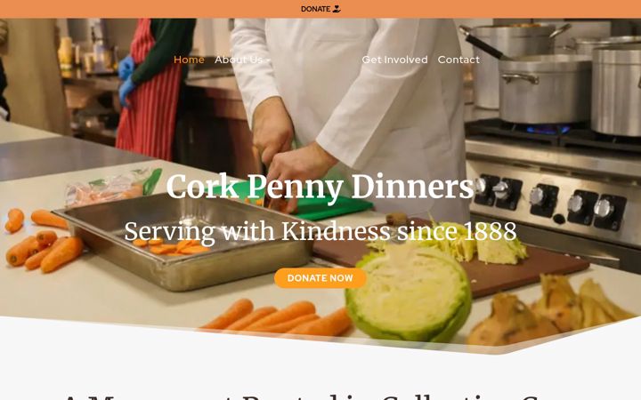 Screenshot ta' corkpennydinners.ie