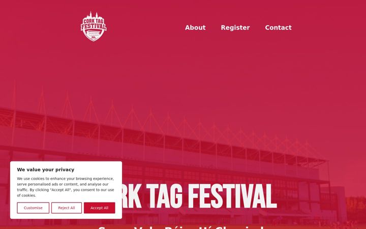 Screenshot ta' corktagfestival.ie