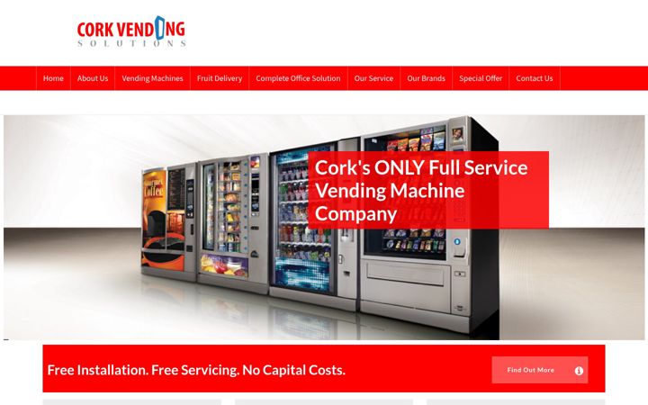 Screenshot ta' corkvending.ie