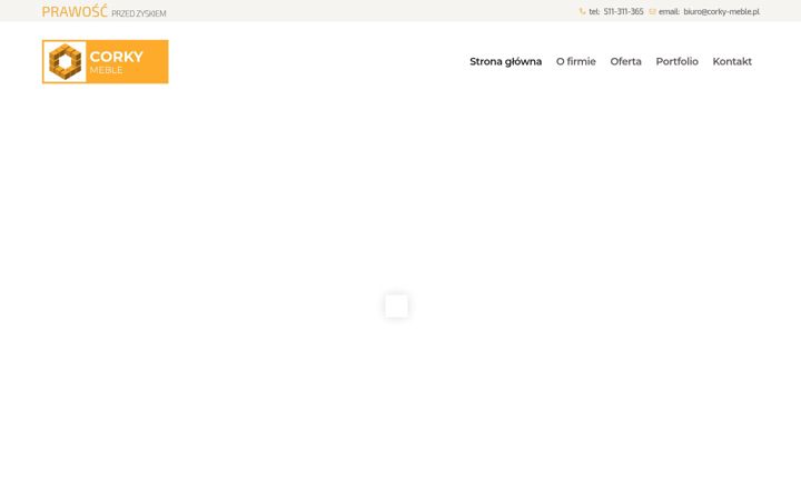Screenshot του corky-meble.pl