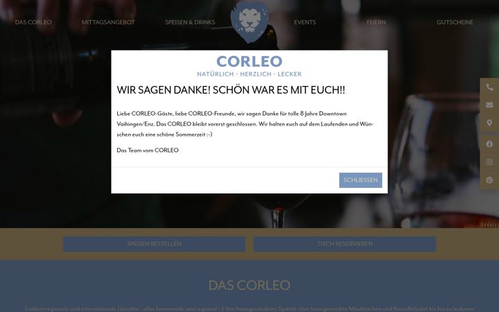 Screenshot of corleo.de
