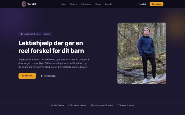 Screenshot of cormat.dk