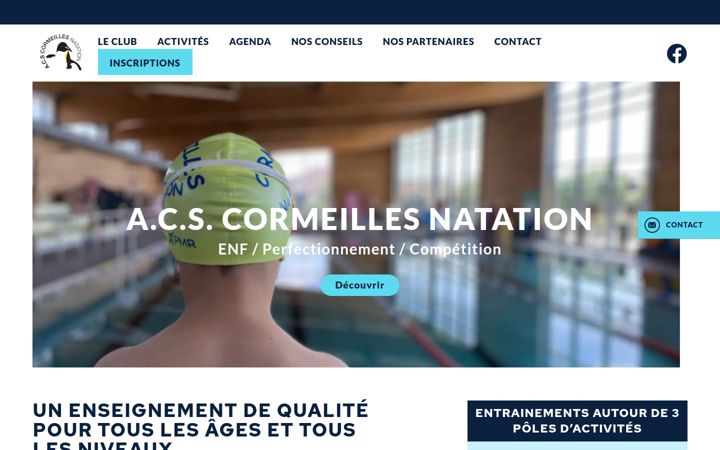 Screenshot of cormeilles-natation.com