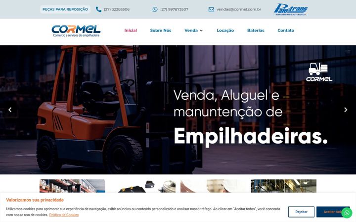 Screenshot of cormel.com.br
