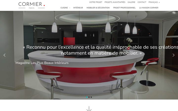 Screenshot di cormier.fr