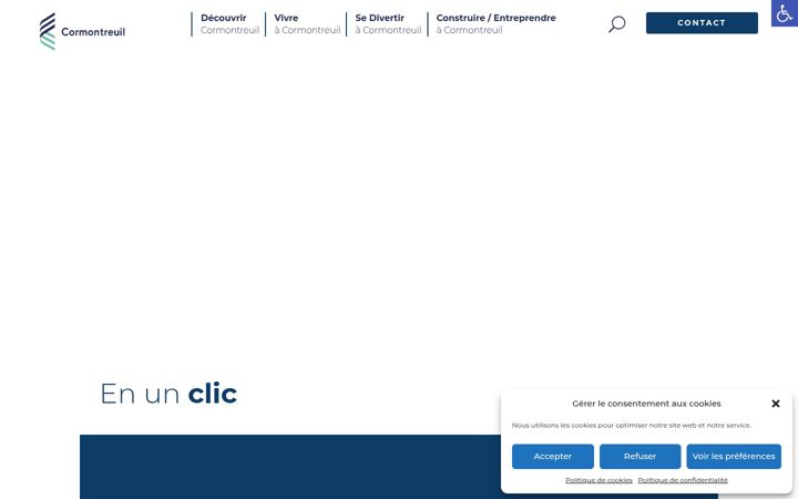 Screenshot of cormontreuil.fr