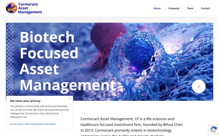 Screenshot of cormorant-asset.com