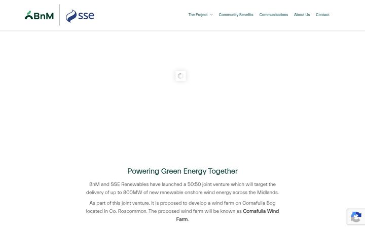 Screenshot van cornafullawindfarm.ie