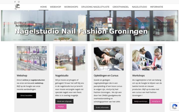 Screenshot of cornail.nl
