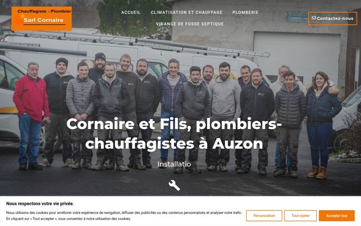 Screenshot of cornaire.fr