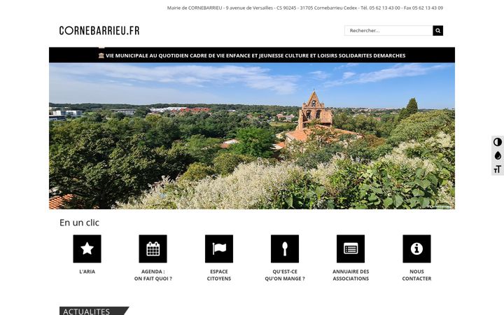 Screenshot di cornebarrieu.fr